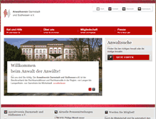 Tablet Screenshot of anwaltverein-darmstadt.de